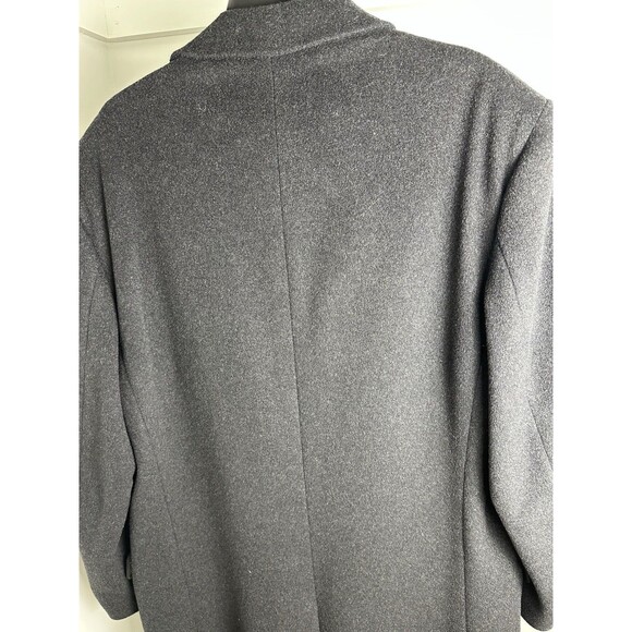 Dorchester Burkhardt’s Cashmere Blend Men's 3 Button Dark Gray Trench Coat 44L - Picture 3 of 14